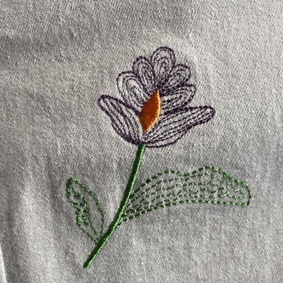 Womens 1X Vintage Denim & Co Tan Embroidered Floral boho Jacket - Picture 6 of 13